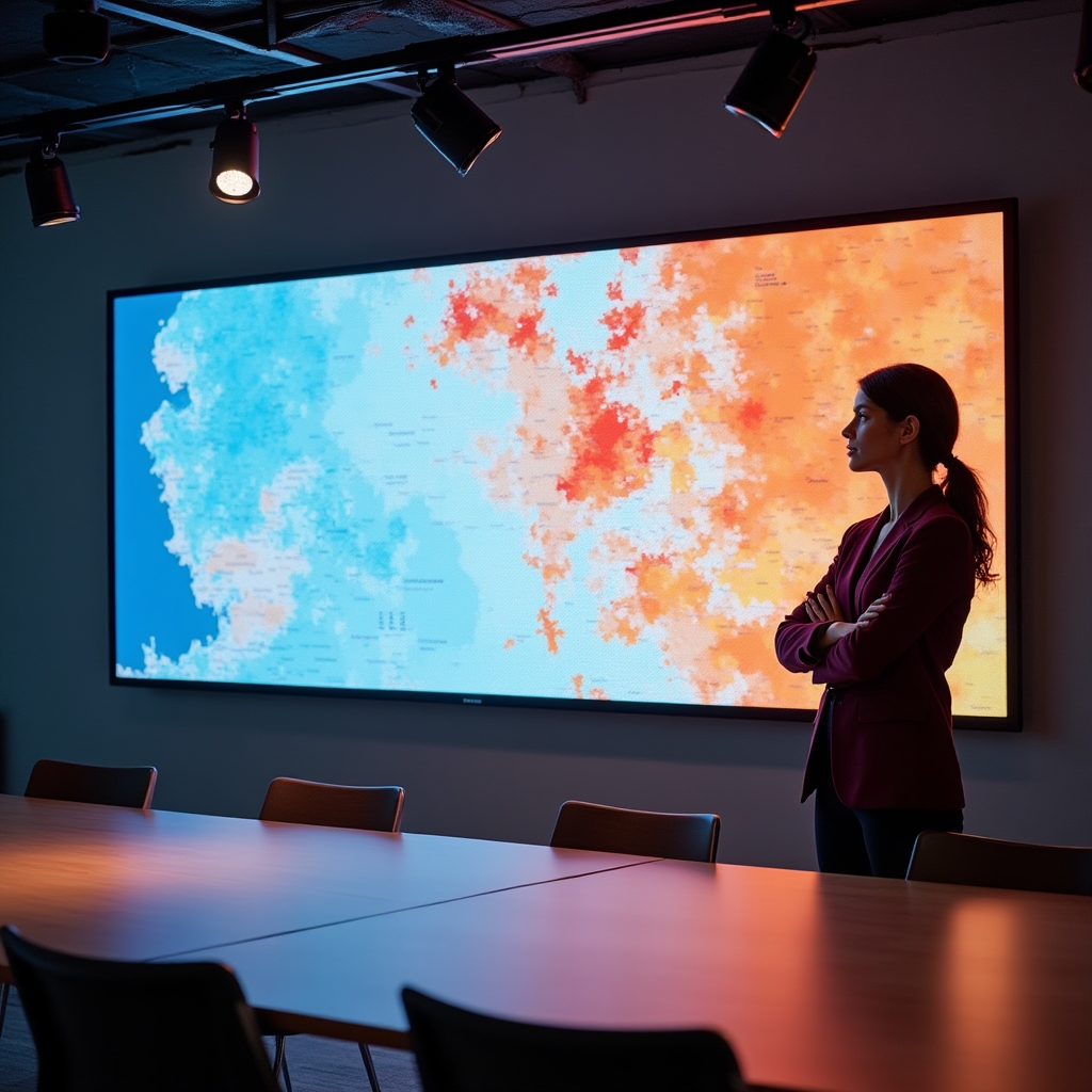 Тепловая карта заполняемости коворкинга