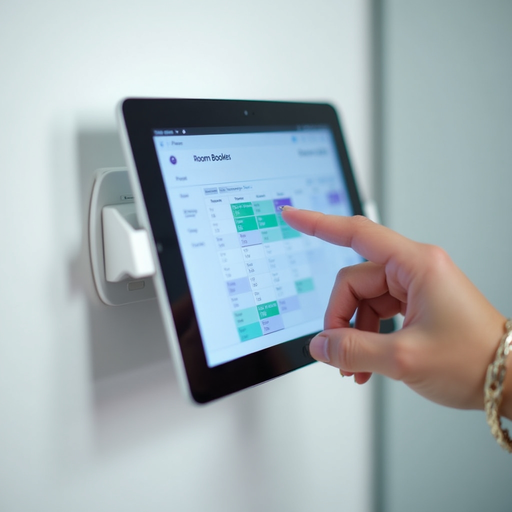 Интерфейс бронирования переговорных в CoreFlow