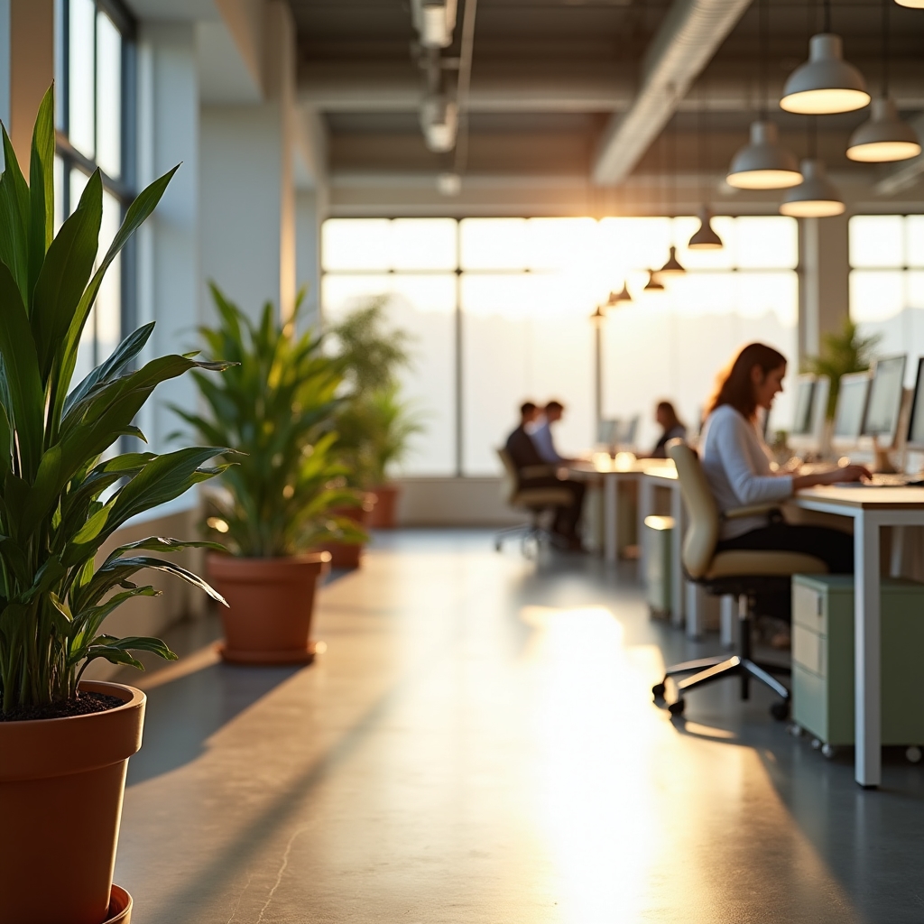 Открытое коворкинг-пространство с рабочими местами