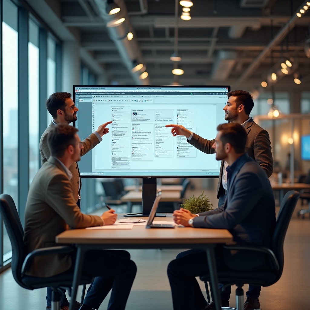 Команда CoreFlow обсуждает архитектуру платформы